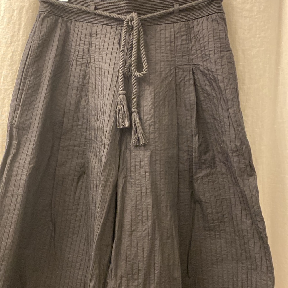 Ulla Johnson Eloisa Pintucked Cotton Poplin Wide Leg Pants Size 4 - Picture 8 of 13